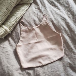 Zara Light Pink Cropped Tank
